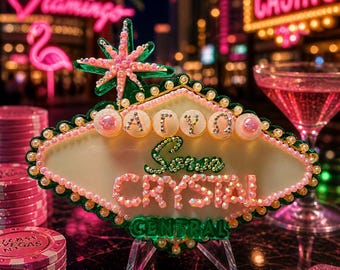Blinged Vegas-themed AKA 2026 Boule Pin