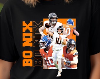 Bo Nix Streetwear PNG: Football Shirt Sublimation Design (Digital Download)