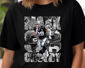 Football Player PNG T-Shirt Design: Crosby Comic Image Shirt Sublimation DTF Transfer (Instant Download)