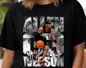 Original 90s Allen Iverson 76ers Champion Jersey Adult SMALL