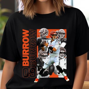 Streetwear Joe Burrow PNG for Tshirt Sublimation. Football Shirt Design, Football Graphic Tees, Football DTF Transfer, PNG Digital Download.