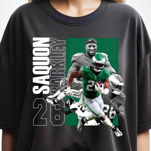 Saquon Barkley Eagles T-Shirt Design: Football DTF Print (Digital Download)