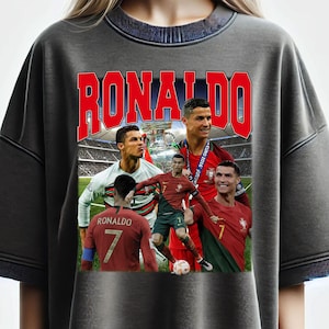 Retro 90er Jahre Ronalo T-Shirt Design: Fußball-Grafik-Sublimation, Bootleg-T-Shirt (PNG Digital Download)