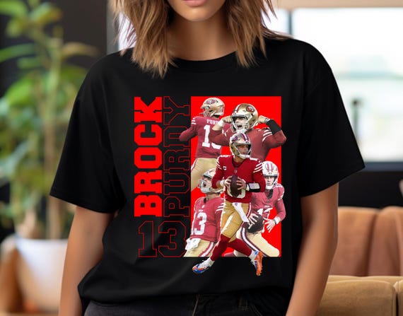 Brock Purdy Football Graphic Tee Design (PNG Digital Download)