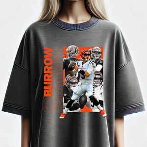 Streetwear Joe Burrow PNG for Tshirt Sublimation. Football Shirt Design, Football Graphic Tees, Football DTF Transfer, PNG Digital Download.