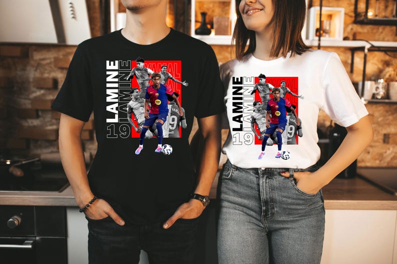 Lamine Yamal Tshirt Design Png Digital Download, Soccer Graphic Tee Png, Football DTF Sublimation Print, Football Streetwear Tshirt Design.