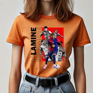 Lamine Yamal Tshirt Design Png Digital Download, Soccer Graphic Tee Png, Football DTF Sublimation Print, Football Streetwear Tshirt Design.