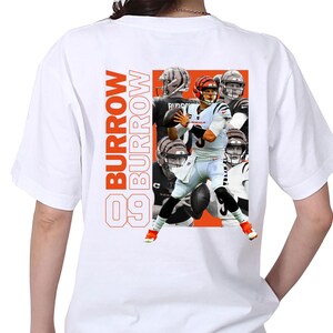 Streetwear Joe Burrow PNG for Tshirt Sublimation. Football Shirt Design, Football Graphic Tees, Football DTF Transfer, PNG Digital Download.