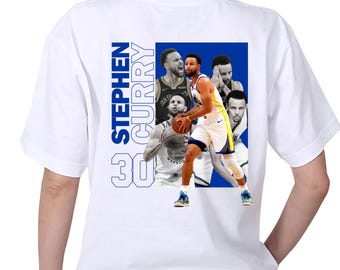 Stephen Curry T-Shirt Design, Basketball Streetwear Sublimation: Graphic Tee PNG (Digital Download)