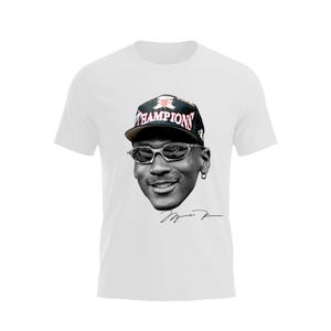 Monochrome Jordan Big Head Png Digital Download, Basketball Legend DTF Transfer Print, Basketball Bootleg Shirt, Motivational Sports Art.