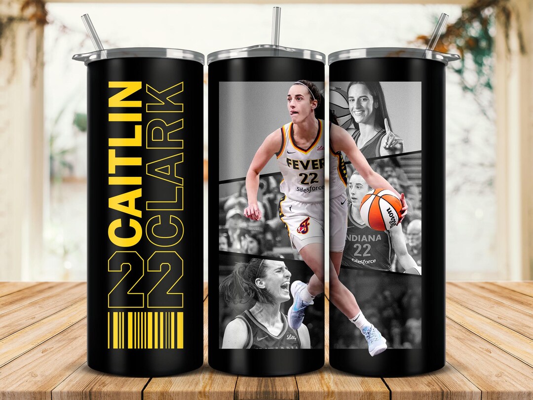Caitlin Clark Tumbler Wrap Png, 20oz Tumbler Wrap Sublimation Print