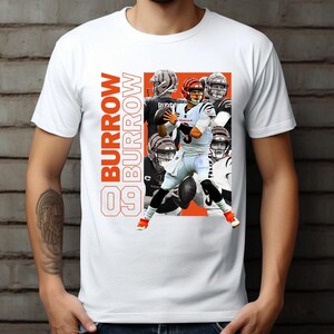Streetwear Joe Burrow PNG for Tshirt Sublimation. Football Shirt Design, Football Graphic Tees, Football DTF Transfer, PNG Digital Download.