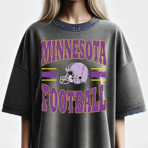 Retro 90s Minnesota Football PNG: Vintage Sublimation Design, File for DTF Transfer (Digital Download)