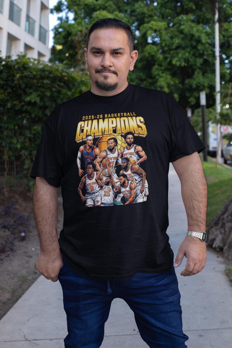 Basketball Players PNG T-shirt Design: New York 2026 Champions Comic ...