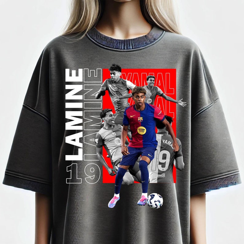 Lamine Yamal Tshirt Design Png Digital Download, Soccer Graphic Tee Png, Football DTF Sublimation Print, Football Streetwear Tshirt Design.