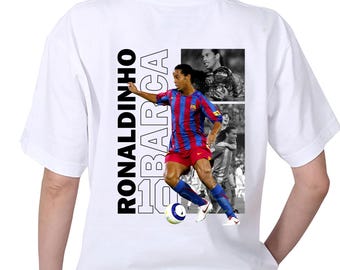Ronaldinho Graphic Tee: Streetwear Football Design (PNG Digital Download)