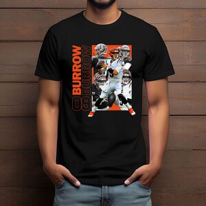 Streetwear Joe Burrow PNG for Tshirt Sublimation. Football Shirt Design, Football Graphic Tees, Football DTF Transfer, PNG Digital Download.