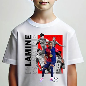 Lamine Yamal Tshirt Design Png Digital Download, Soccer Graphic Tee Png, Football DTF Sublimation Print, Football Streetwear Tshirt Design.
