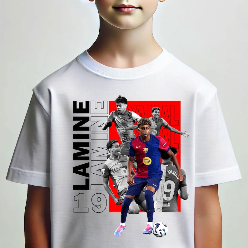 Lamine Yamal Tshirt Design Png Digital Download, Soccer Graphic Tee Png, Football DTF Sublimation Print, Football Streetwear Tshirt Design.