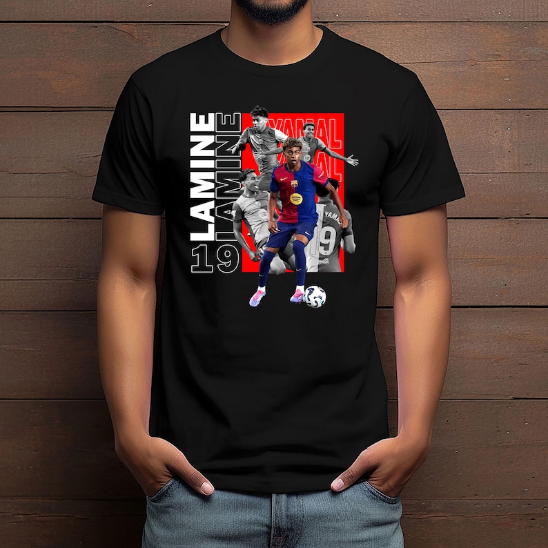 Lamine Yamal Tshirt Design Png Digital Download, Soccer Graphic Tee Png, Football DTF Sublimation Print, Football Streetwear Tshirt Design.