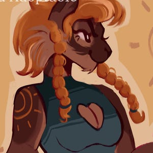 Sundipped Kitty/Marten - ADOPTABLE FURSONA - CUSTOM Design - Cat Adopt - Furry adopt