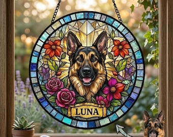 Personalisierter Haustier-Denkmal-Suncatcher, Regenbogenbrücke-Gedenkgeschenk, kundenspezifisches Hundeverlustgeschenk, Haustier-Erinnerung, Sympathiegeschenk für Hundeliebhaber