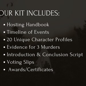 Murder Mystery Party Game: "The Haunting of Hallow's End" - 10-20 spelers afbeelding 2
