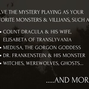 Murder Mystery Party Game: "The Haunting of Hallow's End" - 10-20 spelers afbeelding 4