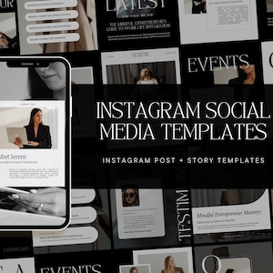 Instagram Templates for Coaches and Women Creatives Social Media Templates Business Canva Instagram Post Templates for Content Creators