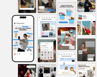 IOS Core Instagram Templates | Canva Scrapbook Social Media Stories