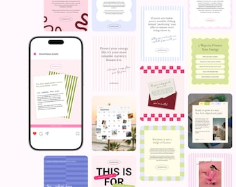 Coaching Instagram Templates: Social Media Posts & Story Canva Designs with Instagram Carousel Design Trend