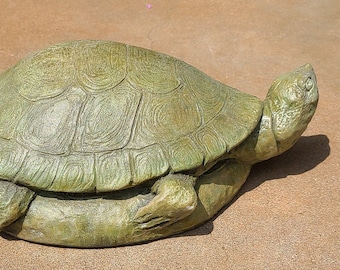 LATEX  large TURTLE craft MOLD / mould for concrete or plaster
