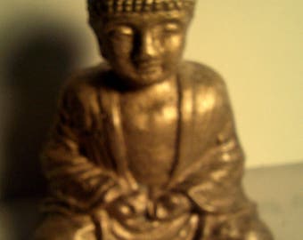 Latex SMALL BUDDHA craft  MOLD for Plaster or Concrete