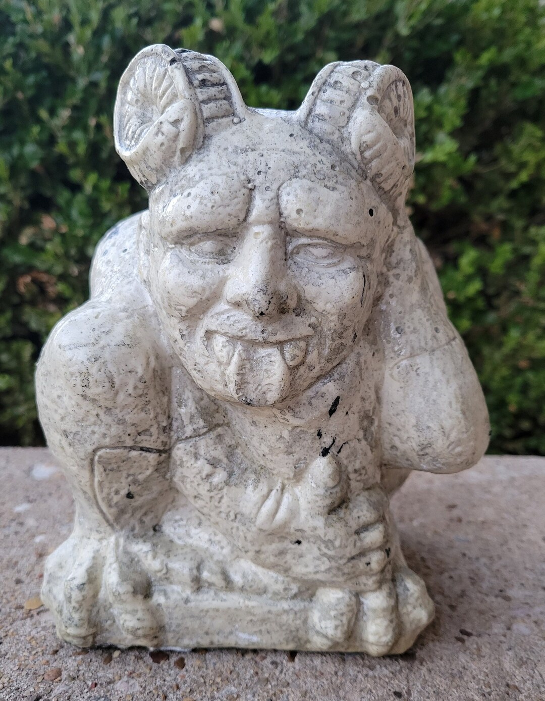 LATEX MOLD to Make A Horned GARGOYLE Etsy