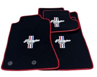 Luxury Car Carpet Velour Floor Mats For Ford Mustang 2005-2023
