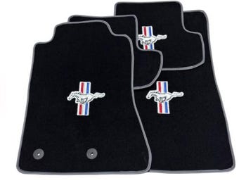 Luxury Car Carpet Velour Floor Mats For Ford Mustang All models 2005-2023