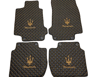 Leather Car Floor Mats For Maserati All models Levante/Ghibli/Granturismo