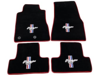 Luxury Car Carpet Velour Floor Mats For Ford Mustang 2005-2014