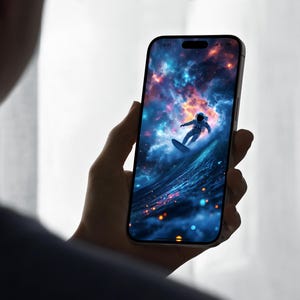 4K Mobile home screen space and astronaut wallpaper for Iphone and Android Phones