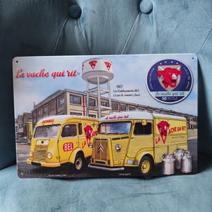 Le torchon de cuisine imprimé avec la vache qui rit, trop gé