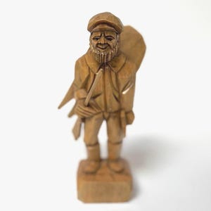Vintage Berthier Beauregard Wood Folk Art Carving 6&quot;