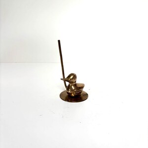 Vintage Brass Duck Figurine/Small Brass Duck/ Duck Collectible Easter Brass Duck 4&quot;