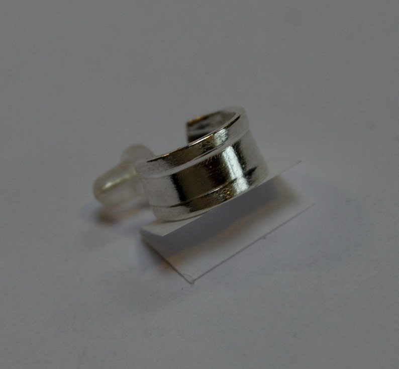 Hoop Earrings 58 Wide Sterling Silver with Thickened rounded Edge smooth finish simple