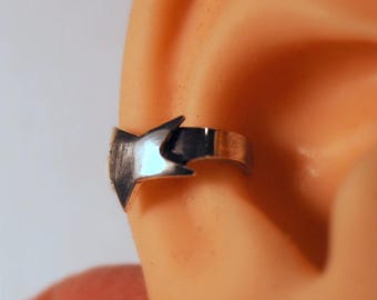Star Earring-Cuff Non-Pierced Star Ear Cuff Sterling Silver Conch Earring Mini