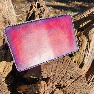 Cartera de cuero bicolor, cartera compacta de cuero, cartera de cuero genuino para hombre, cartera de cuero de calidad para hombre, cuero de plena flor