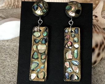 Paua Shell Earrings | Etsy Paua Shell Earrings | Etsy