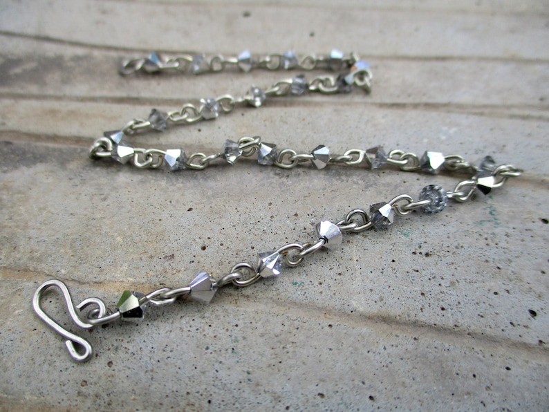 Foot Jewelry Sparkly Ankle Bracelet Beach Wedding Anklet Minimalist Anklet Crystal Beaded Ankle Jewelry Crystal Anklet Ankle Chain