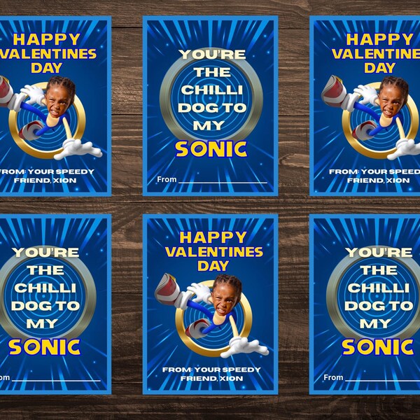 Sonic Valentines Cards - Etsy