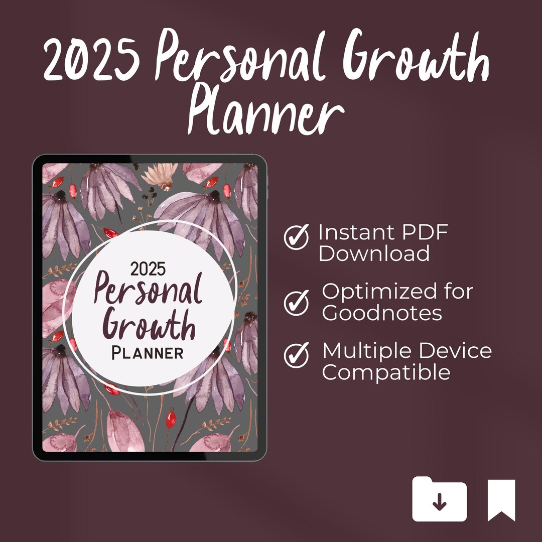 2025 Personal Growth Planner | 27-page Digital Download | Ideal for ...