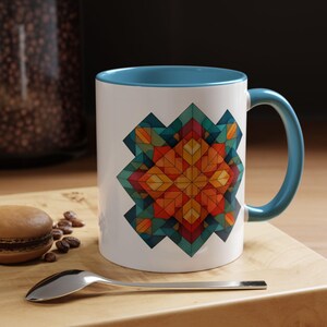 Colorful Geometric Coffee Mug Gift for Modern Art Lovers Gift for Birthday Holidays or Any Occasion Gift for Her Gift for Him
